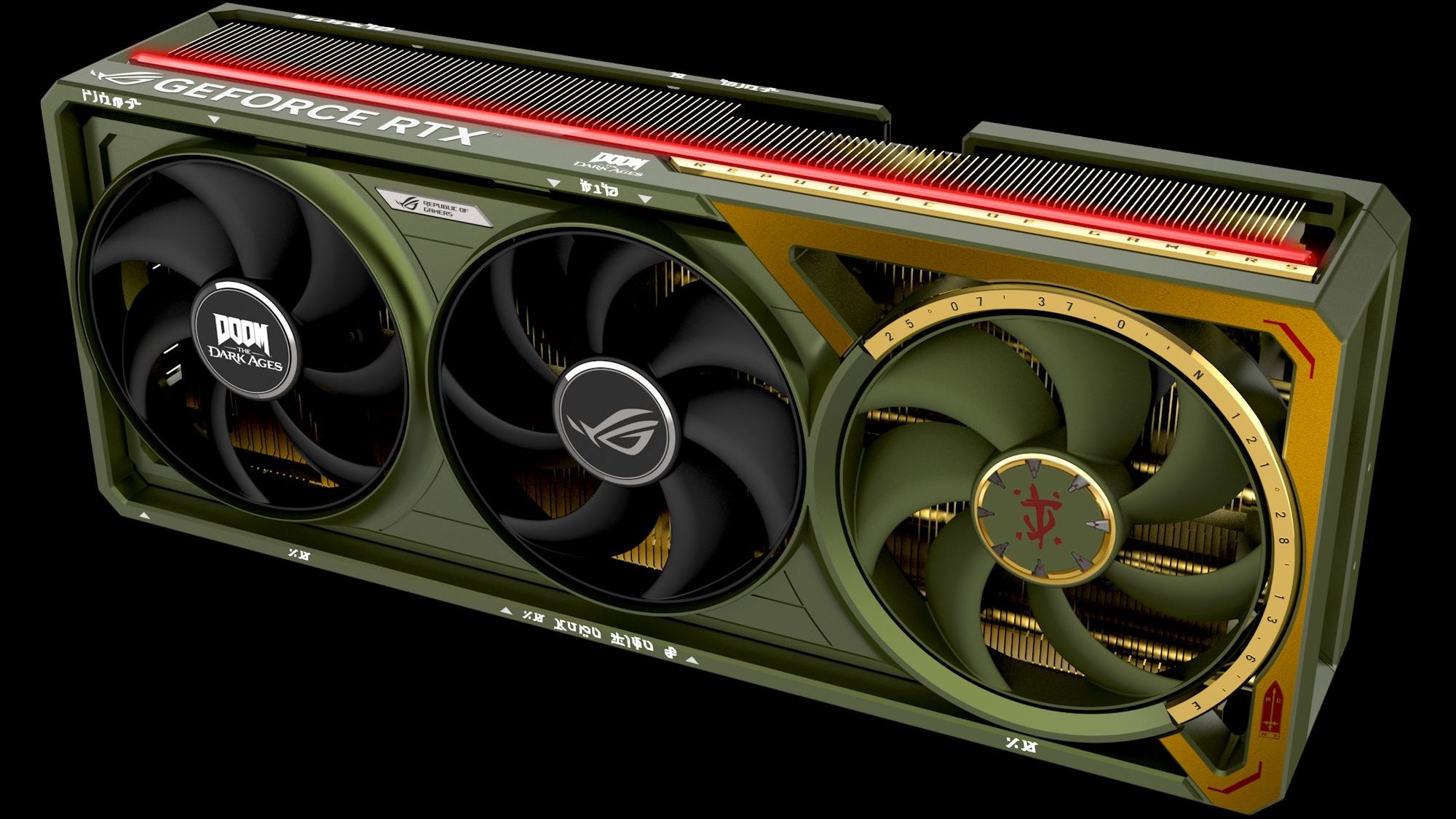 Asus RTX 5080 Doom-inspired GPU costs as much as an RTX 5090