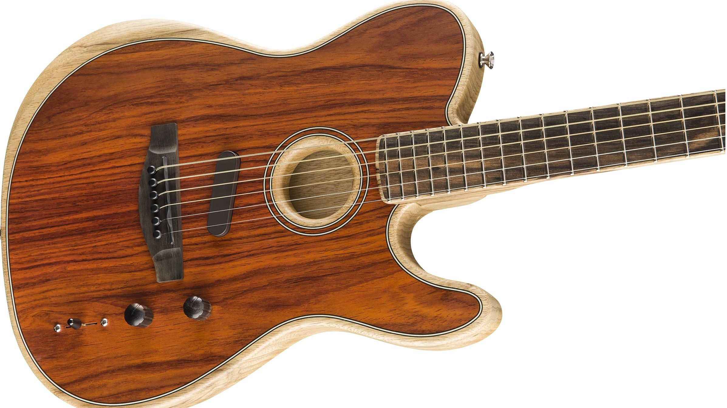 ギター Fender American Acoustasonic Cocobolo Fender American Acoustasonic Telecaster Exotic Cocobolo Natural