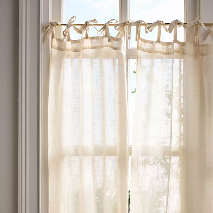 Lena Sheer Woven Caf&amp;eacute; Curtains
