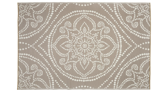 Kirkton House 6' X 9' Reversible Area Rug, Taupe Medallions