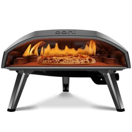 Ooni Koda 16 Propane Gas Pizza Oven &amp;ndash; 16" Gas Powered Outdoor Oven With 28 Mbar Regulator and Gas Hose, Gas Powered Portable Pizza Oven - Foundry Black