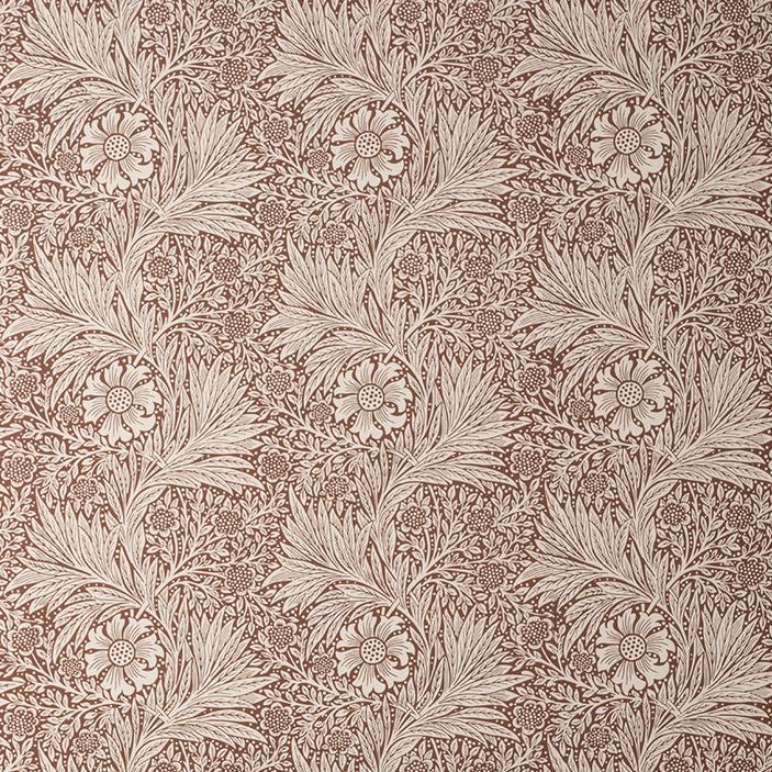 Morris &amp;amp; Co. X Mcgee &amp;amp; Co. Marigold Umber Wallpaper