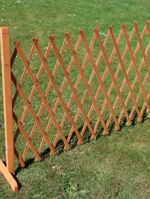 Expanding Wooden Trellis Fence Freestanding Garden Screen Divider Portable 6ft