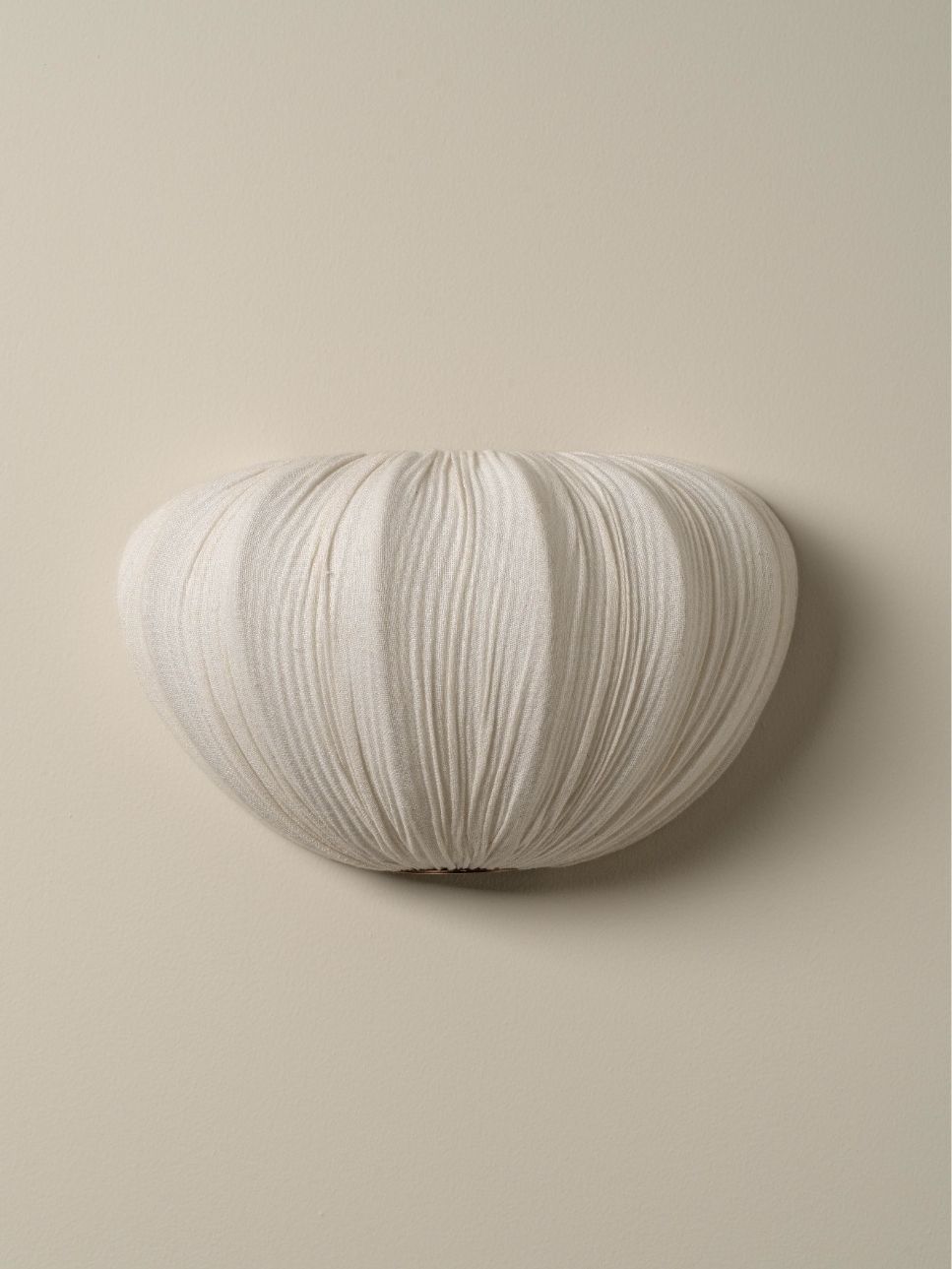 Ostrea pleated fabric wall light