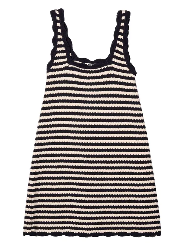 Ciao Lucia!, Domeka Navy Stripe Knit Dress