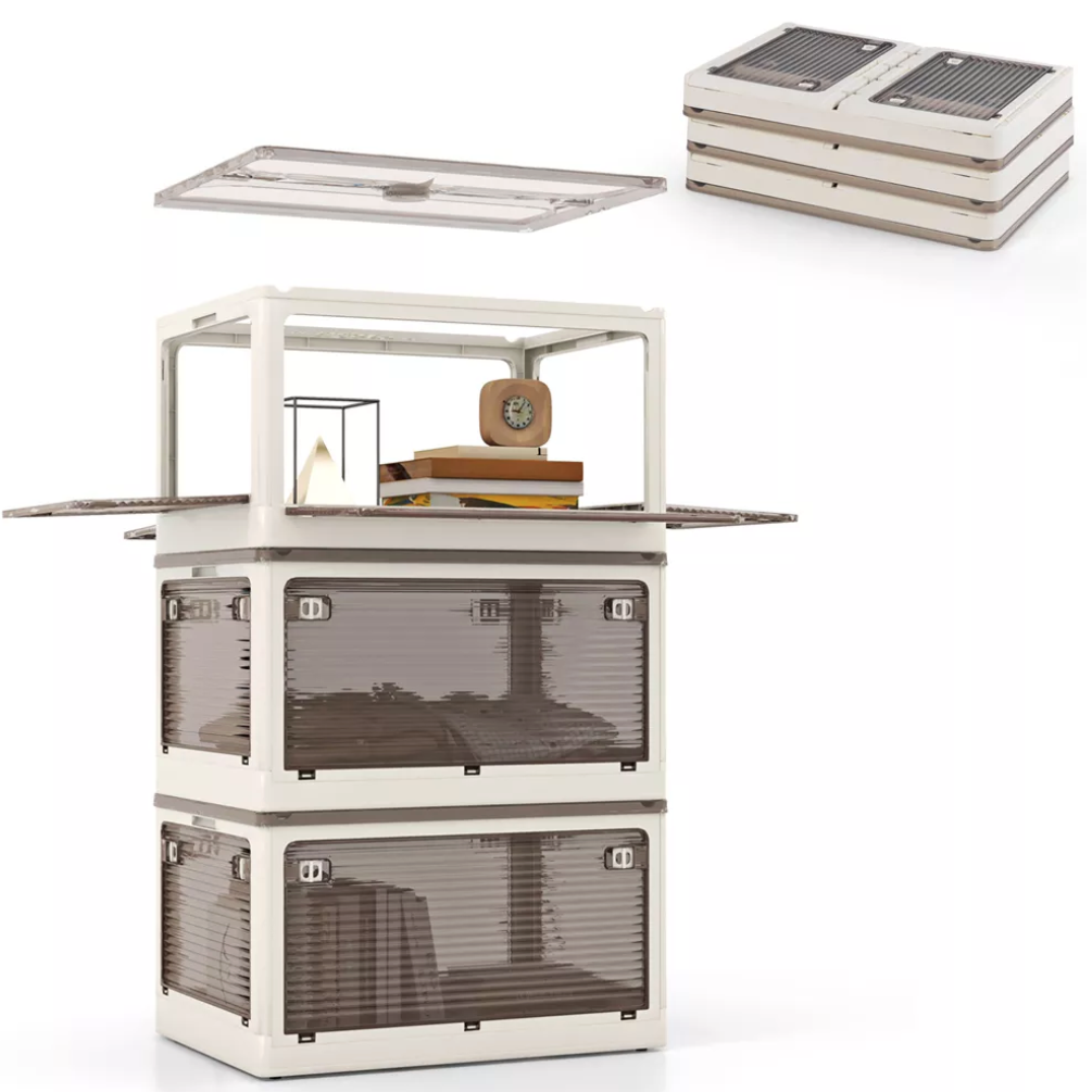 Costway 3-Pack Collapsible Storage Bins