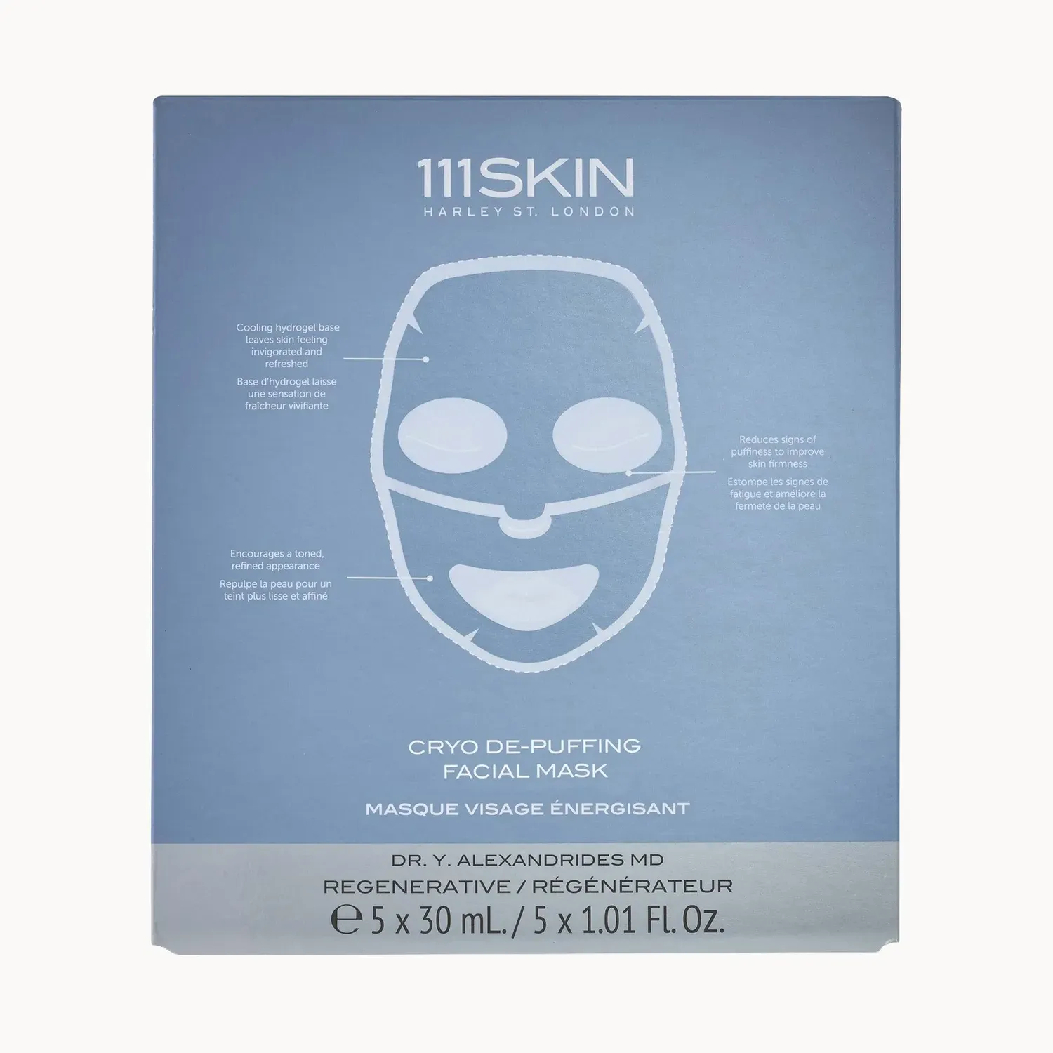 111skin Cryo De-Puffing Energy Mask Box (pack of 5)