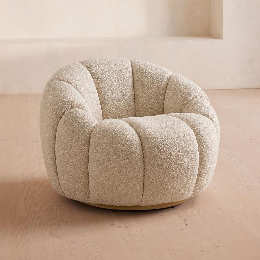 Garret Armchair, Boucle, Natural