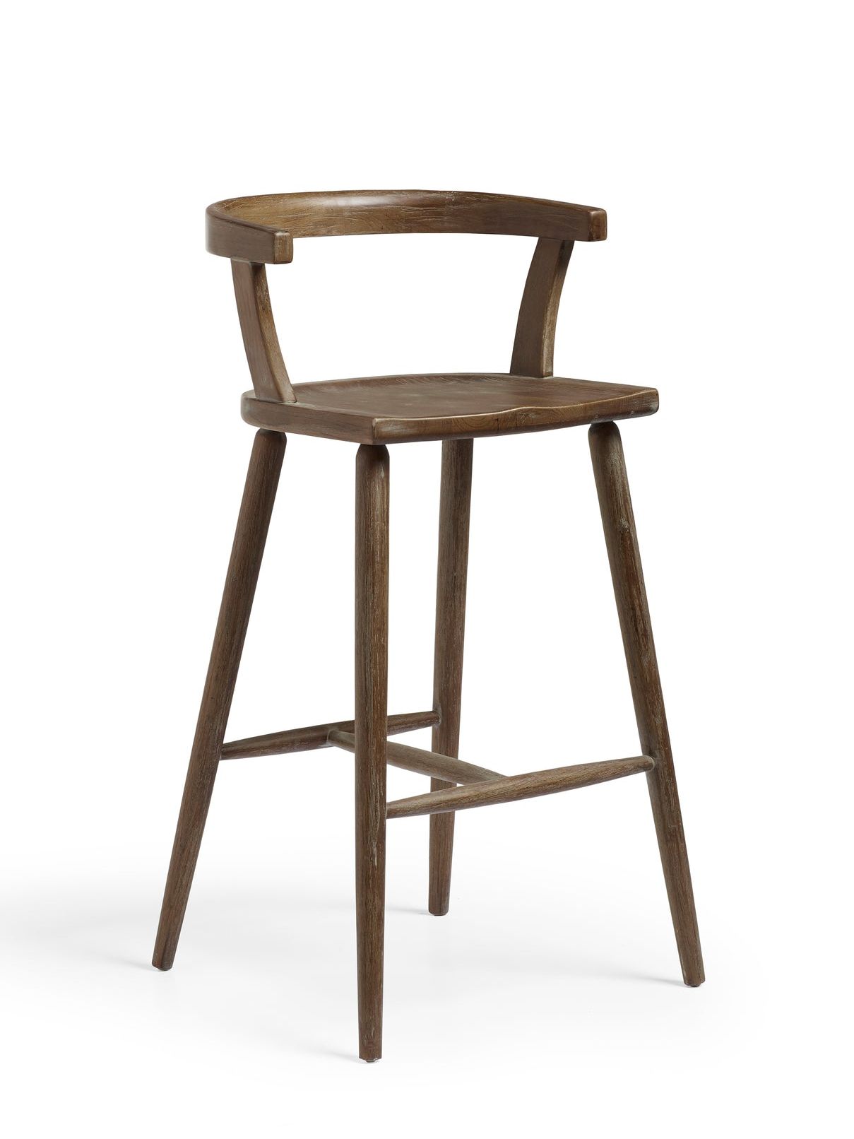 Altier Bar Stool - Burnt Oak