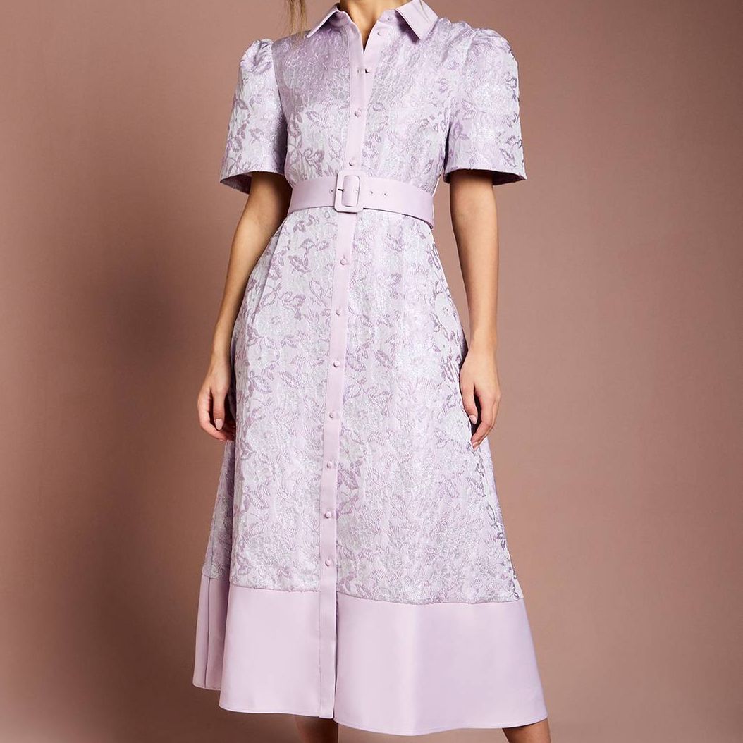 Coast Shirt Jacquard Midi Dress
