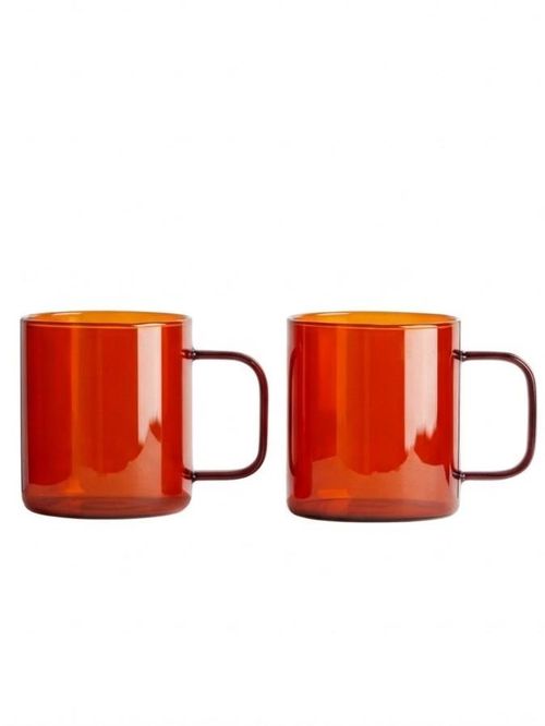 2-Pack Glass Mugs