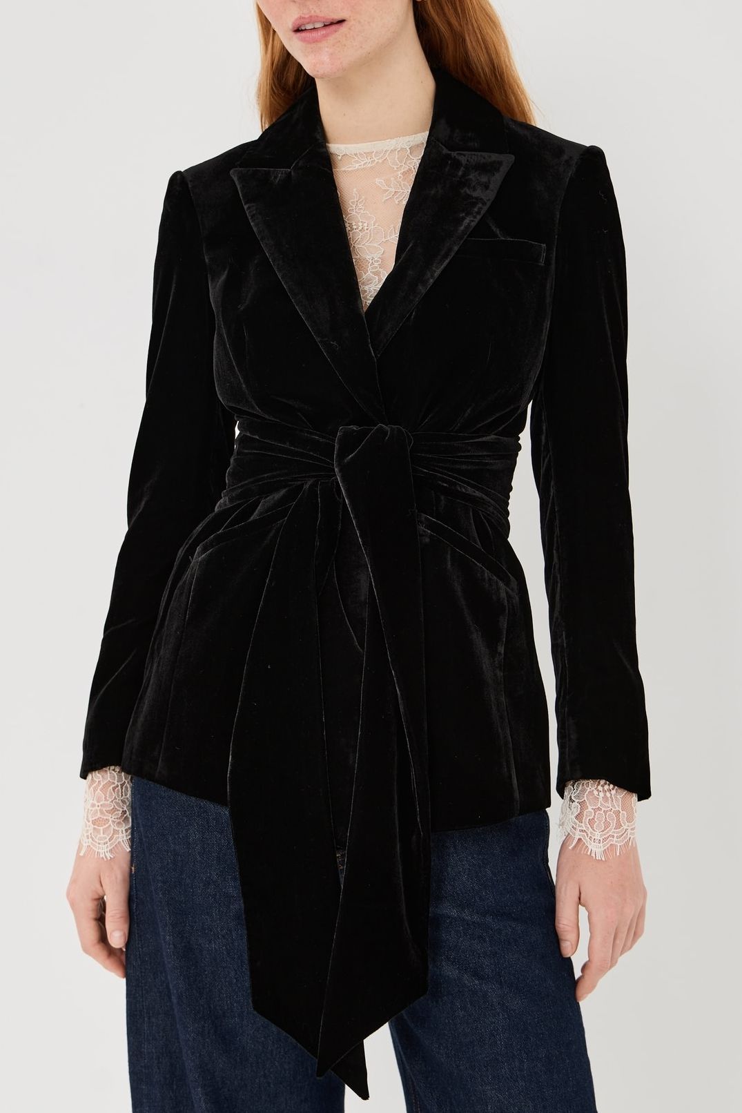 veronica beard velvet blazer