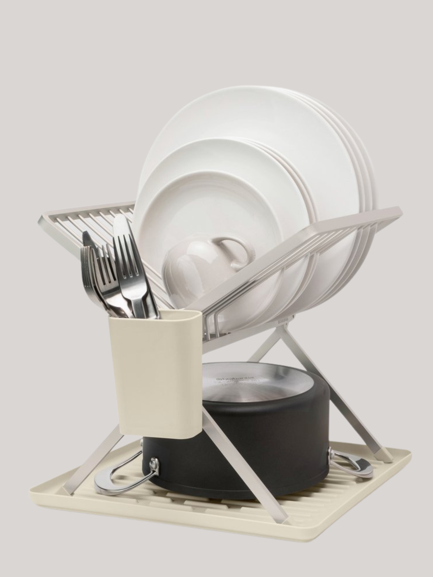 Brabantia Sinkside Foldable Dish Drying Rack - Soft Beige