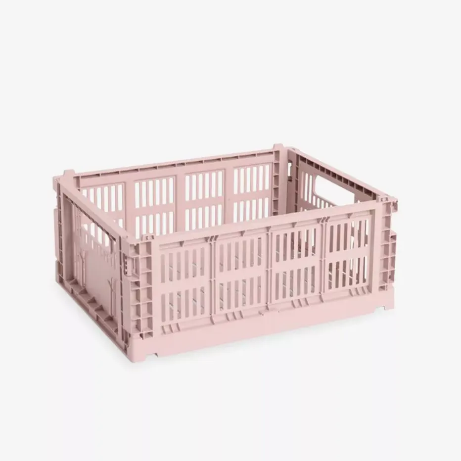HAY, Colour Stackable Medium Plastic Crate 34cm X 26cm