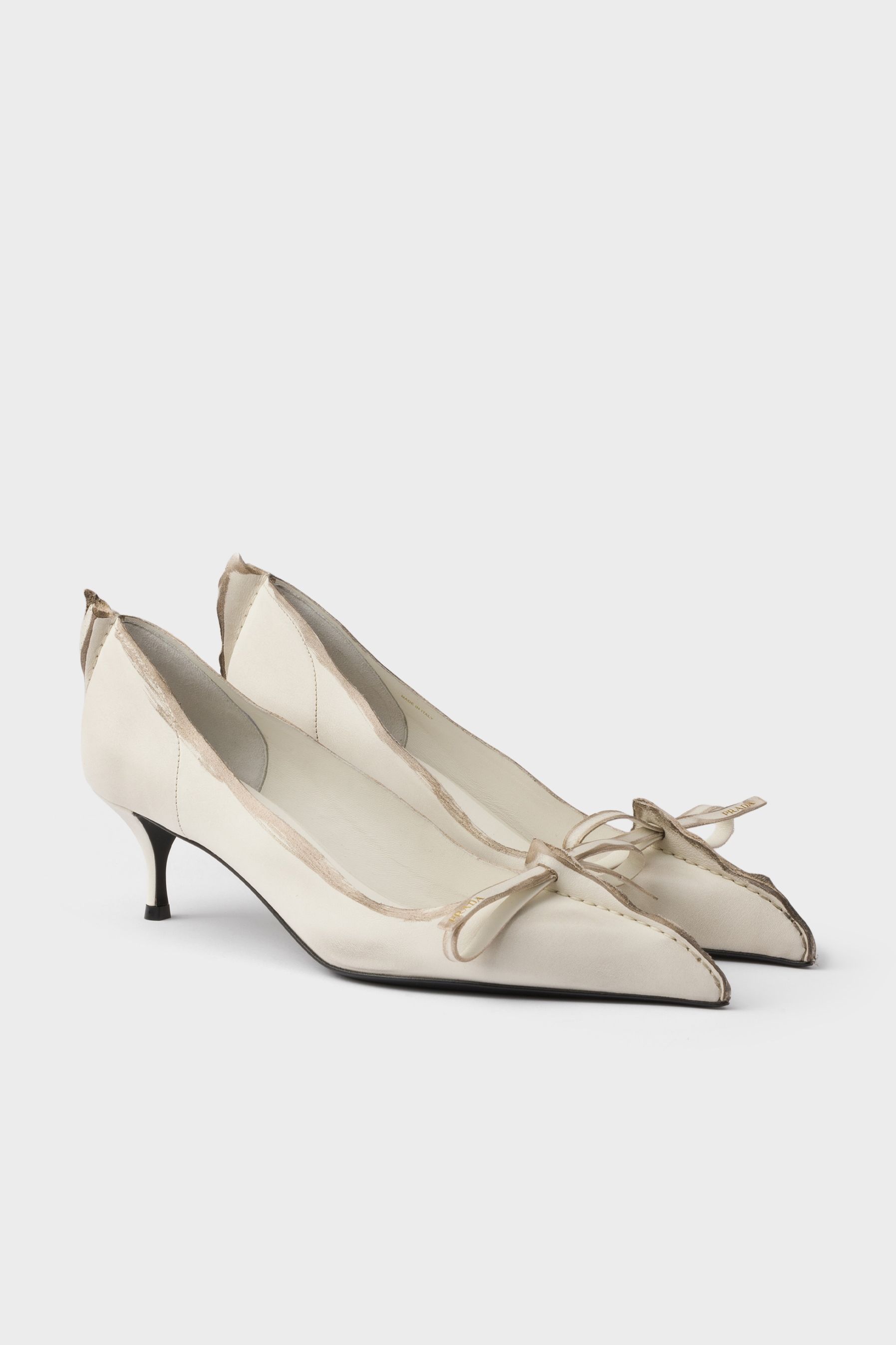 Antiqued Leather Pumps