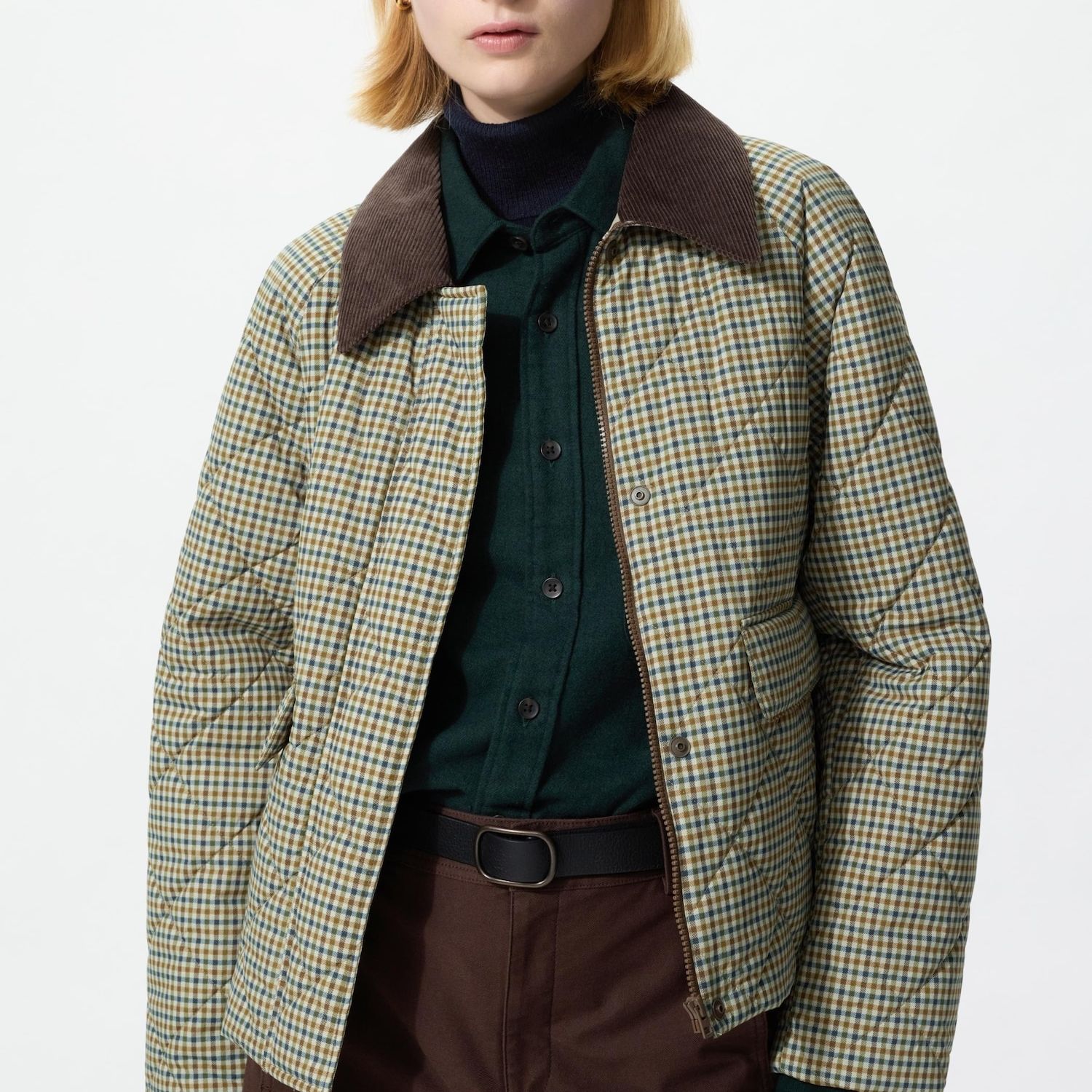 Padded Utility Short Jacket (patterned)