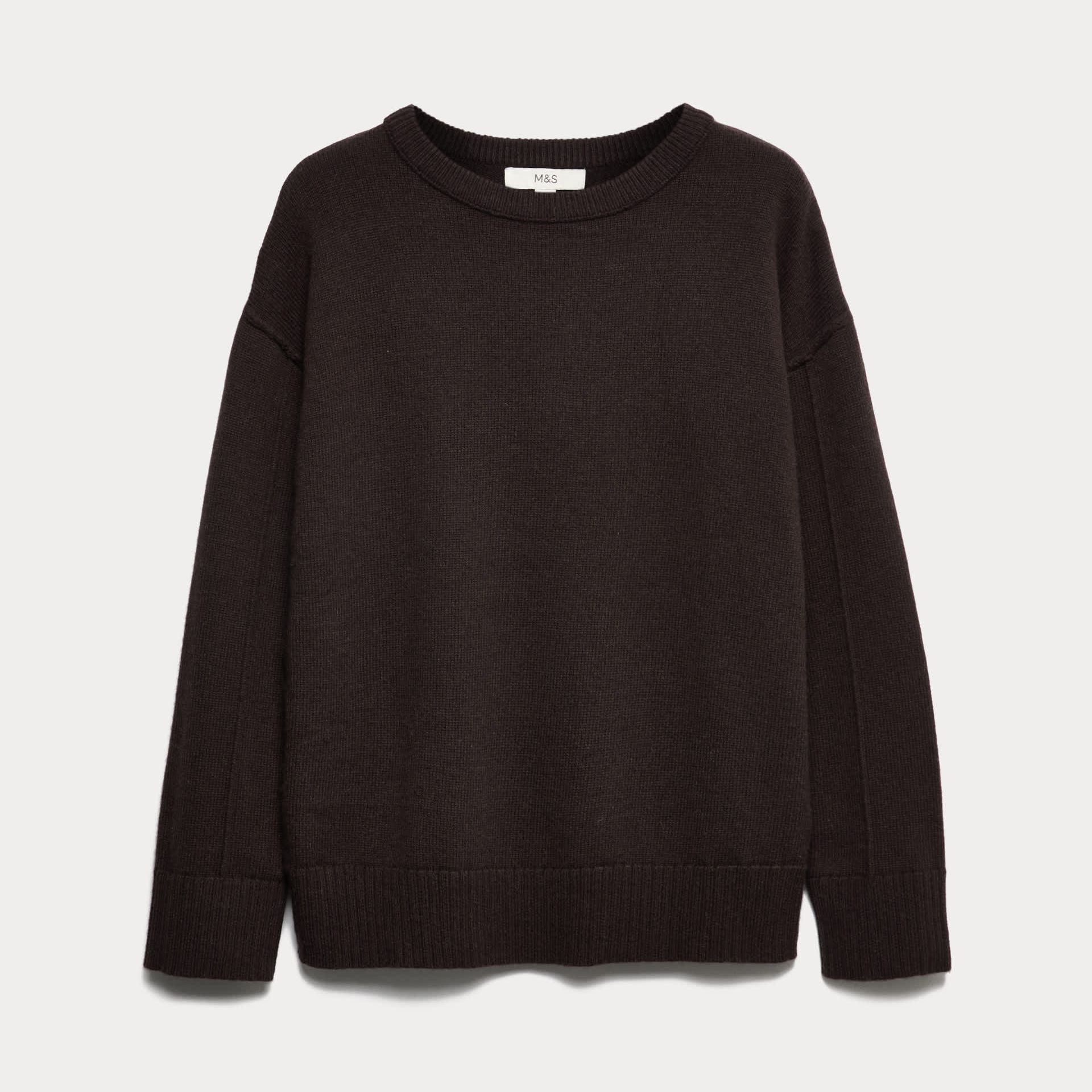 Lambswool Blend Crew Neck Jumper