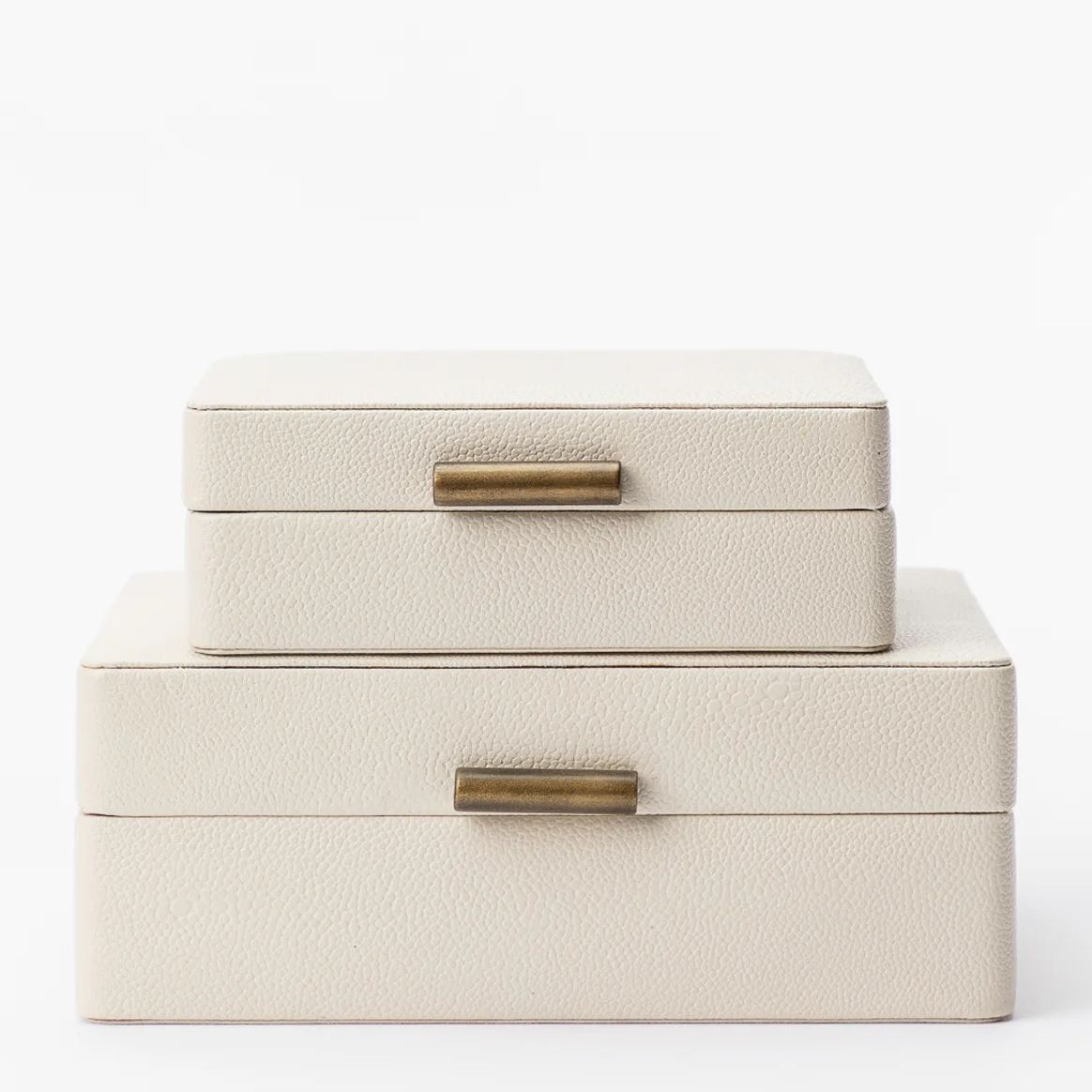 McGee &amp;amp; Co., Cream Shagreen Box