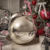 Supersized Bauble - Silver - 40cm