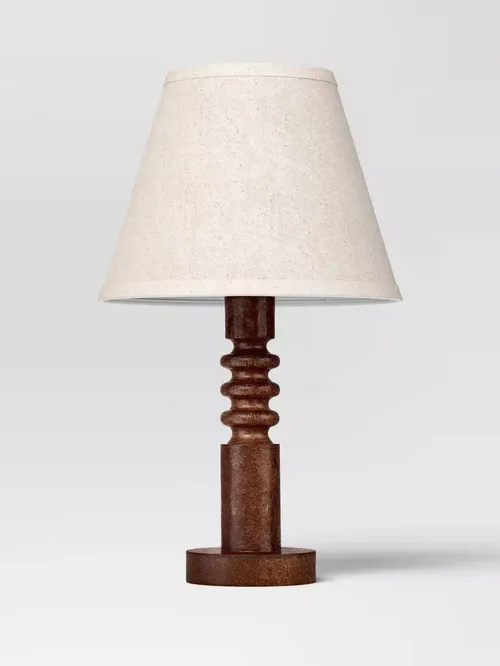 Mid Tone Wood Table Lamp 