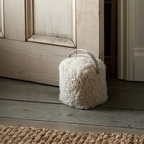Curly Sheepskin Doorstop