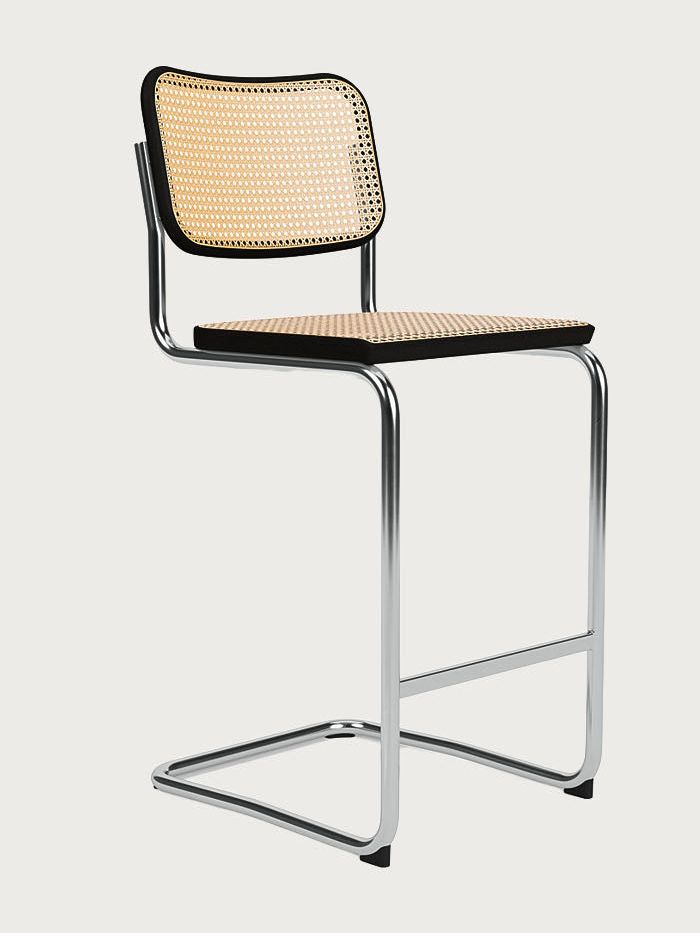 Cesca Bar Stool - Black Satin