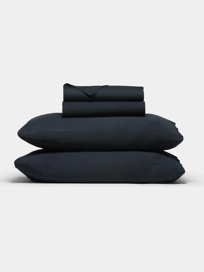 Cozy Earth, Soft-Wash Cotton Sheet Set in Eclipse