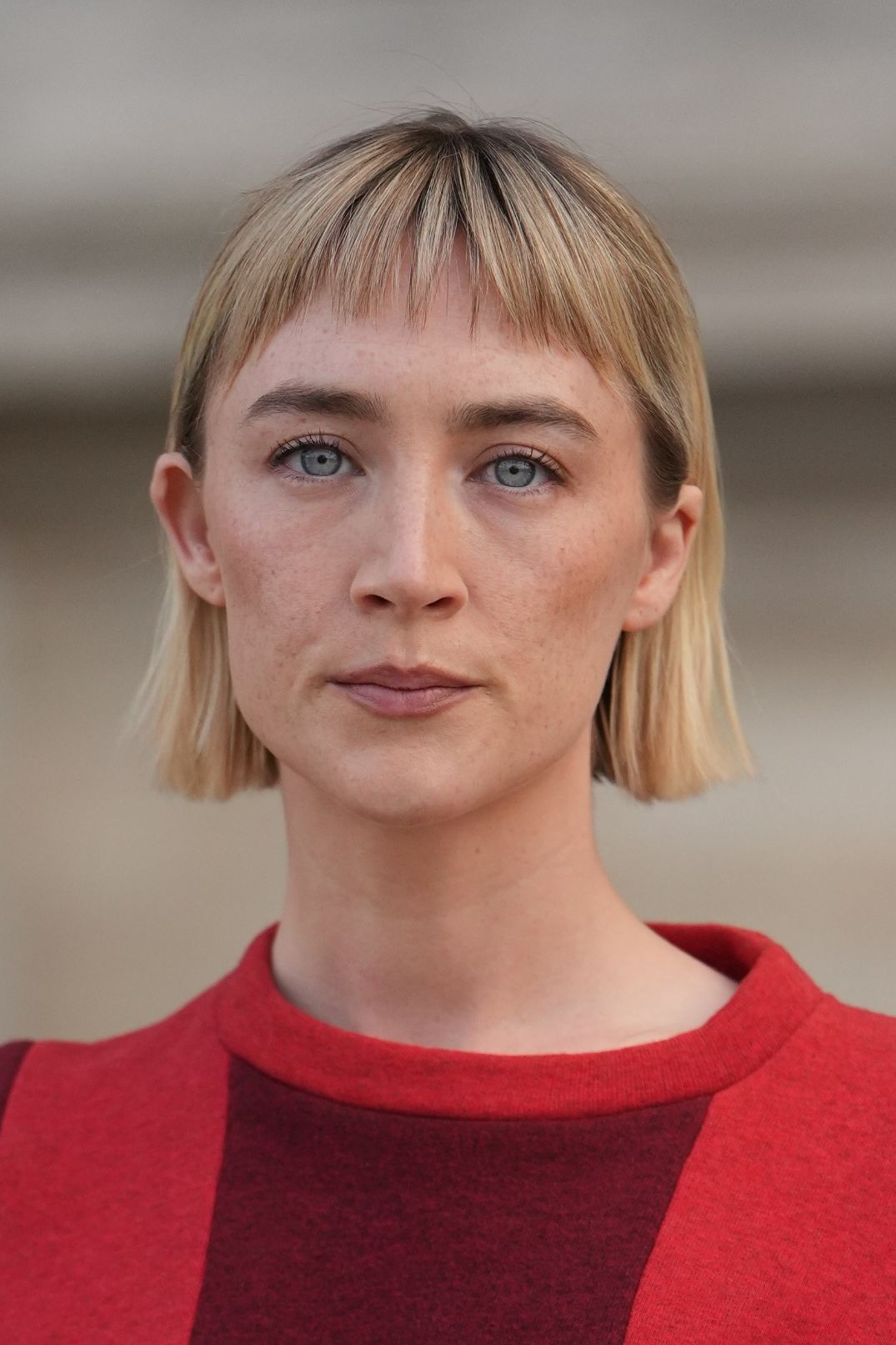 Saoirse Ronan attends the Louis Vuitton Womenswear Spring/Summer 2027 show as part of Paris Fashion Week on October 06, 2026 in Paris, France.