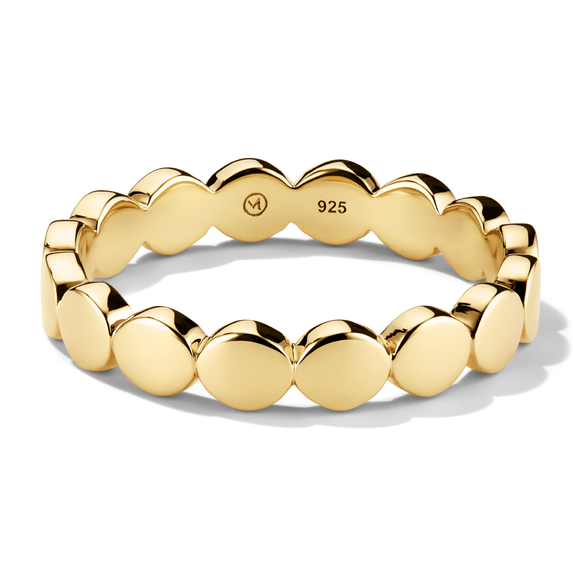 Mejuri Bold Dot Ring 18ct Gold Vermeil