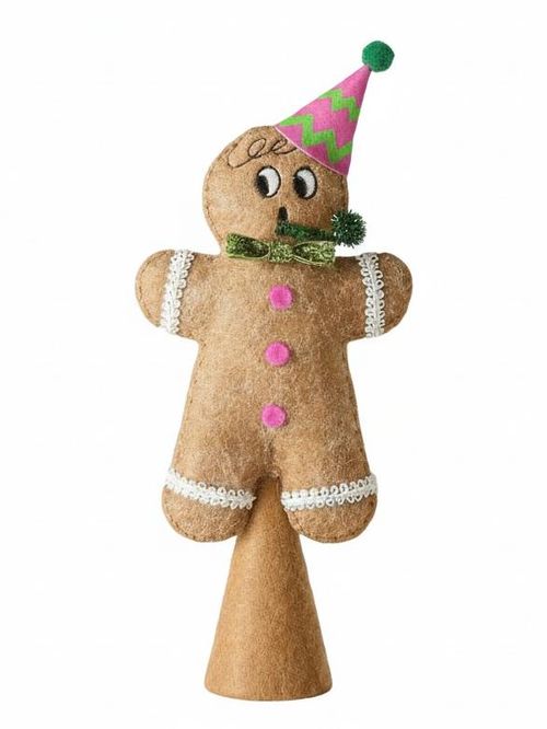 Gingerbread Man Felt Tree Topper