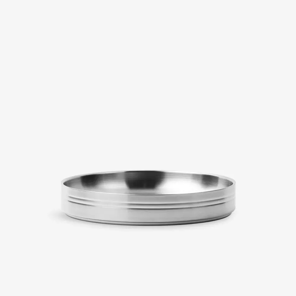 Round Stainless-Steel Pasta Plates Set of 2