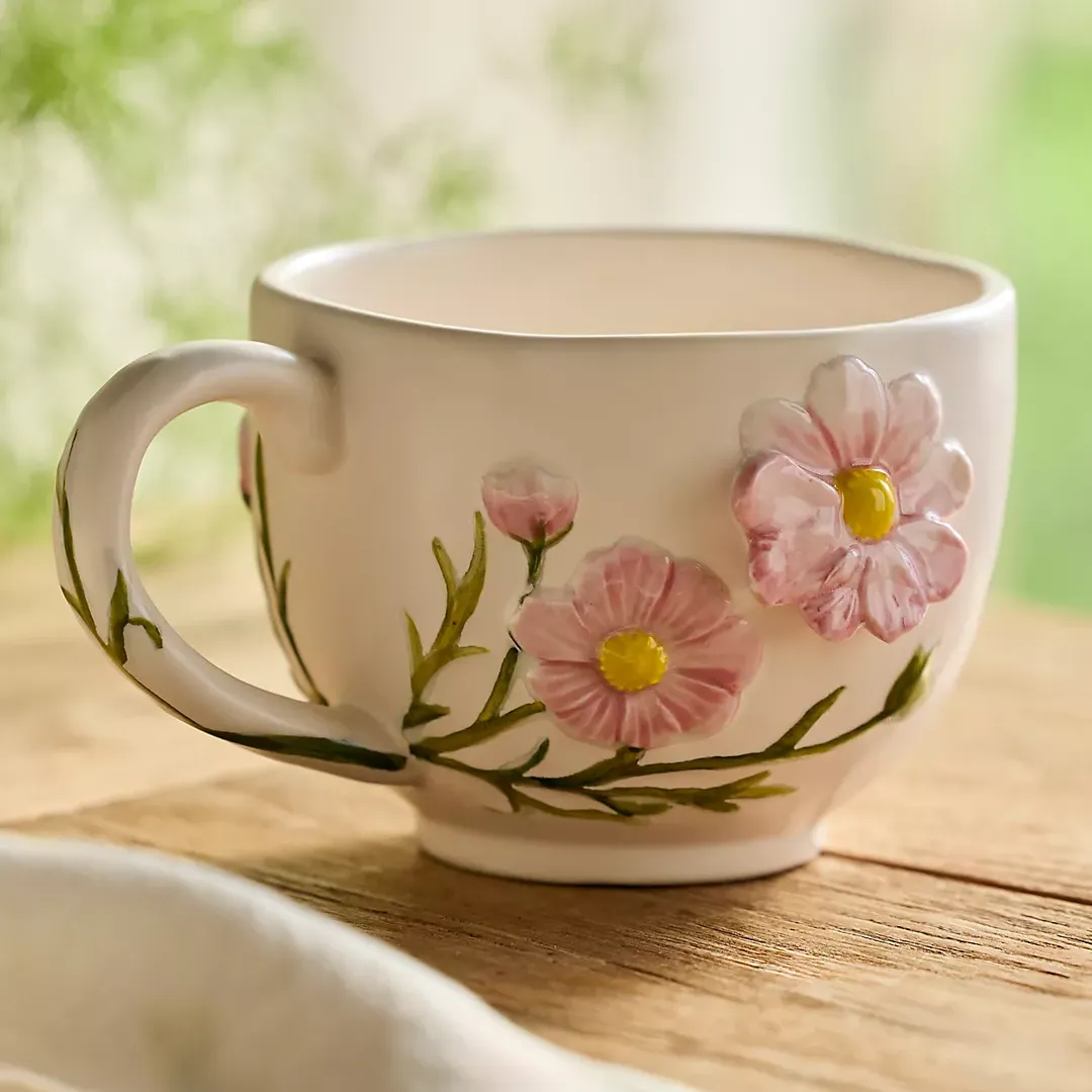 October Terrain flower month mug