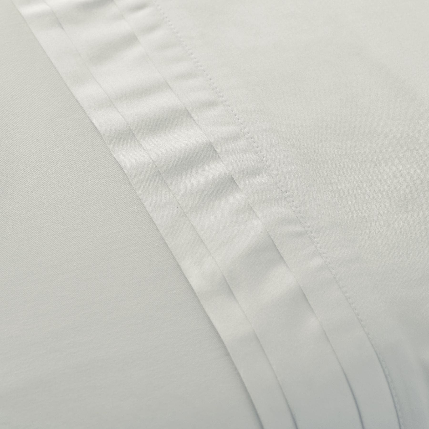 White Collection Luxe 1000 Thread Count Sateen Flat Sheet - Size Single