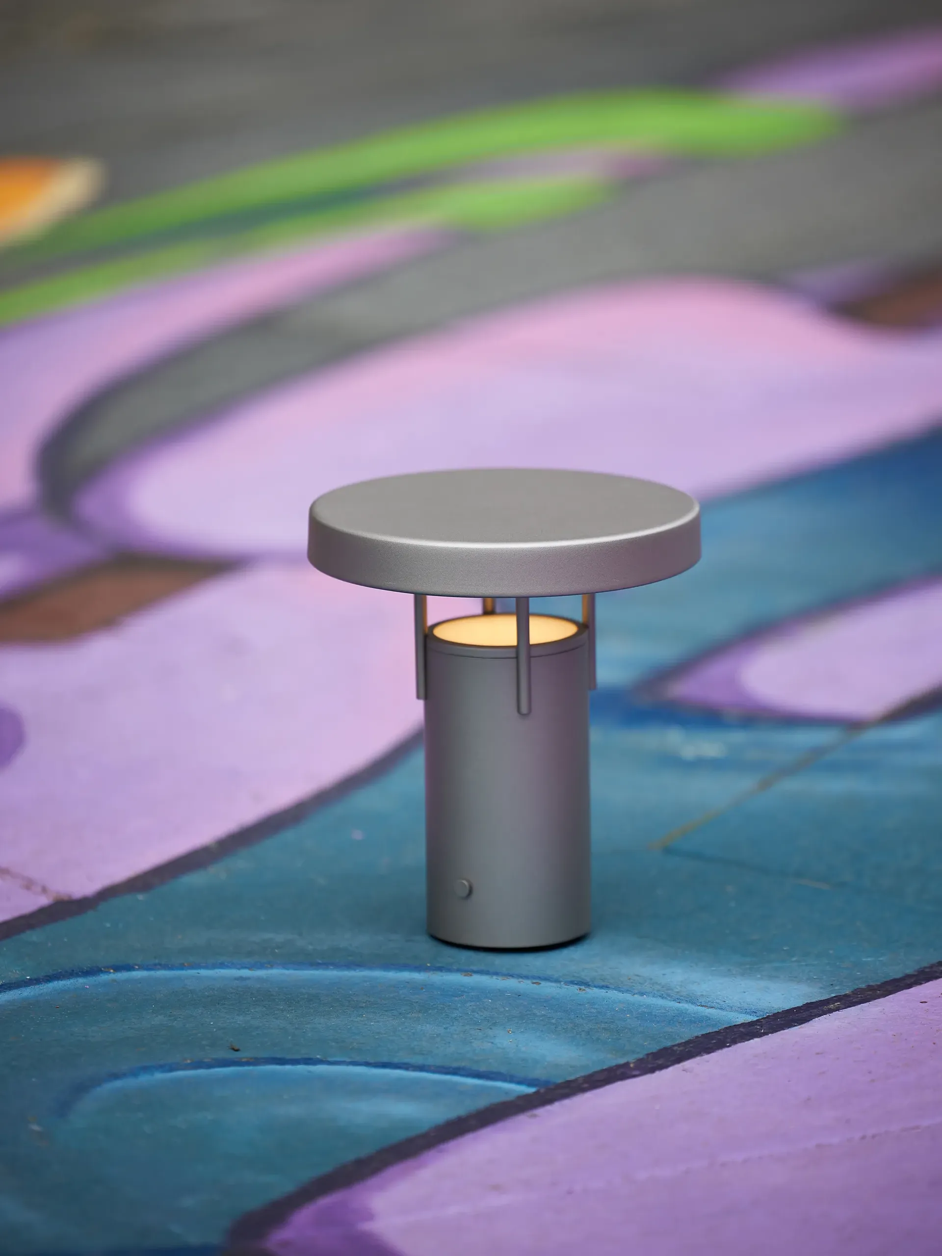 Bringme Mini Portable Table Lamp, Metallic Sand