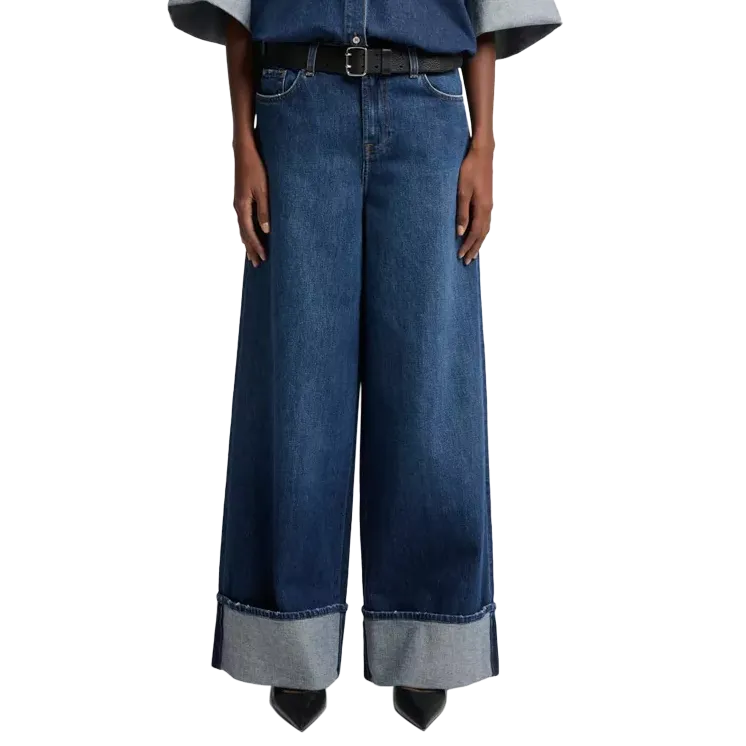 7 for All Mankind Marie Wide Leg Jeans, Artifact