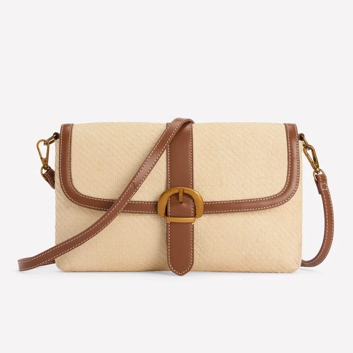 Boden, Raffia Crossbody Bag