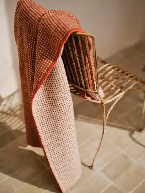 Jacquard Dot Wool Blanket