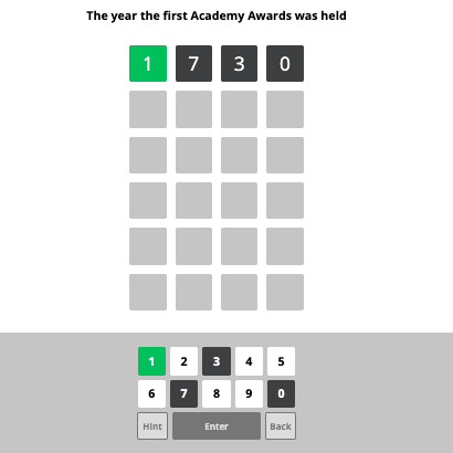 A screenshot from Tom's Guide's Guess the number quiz