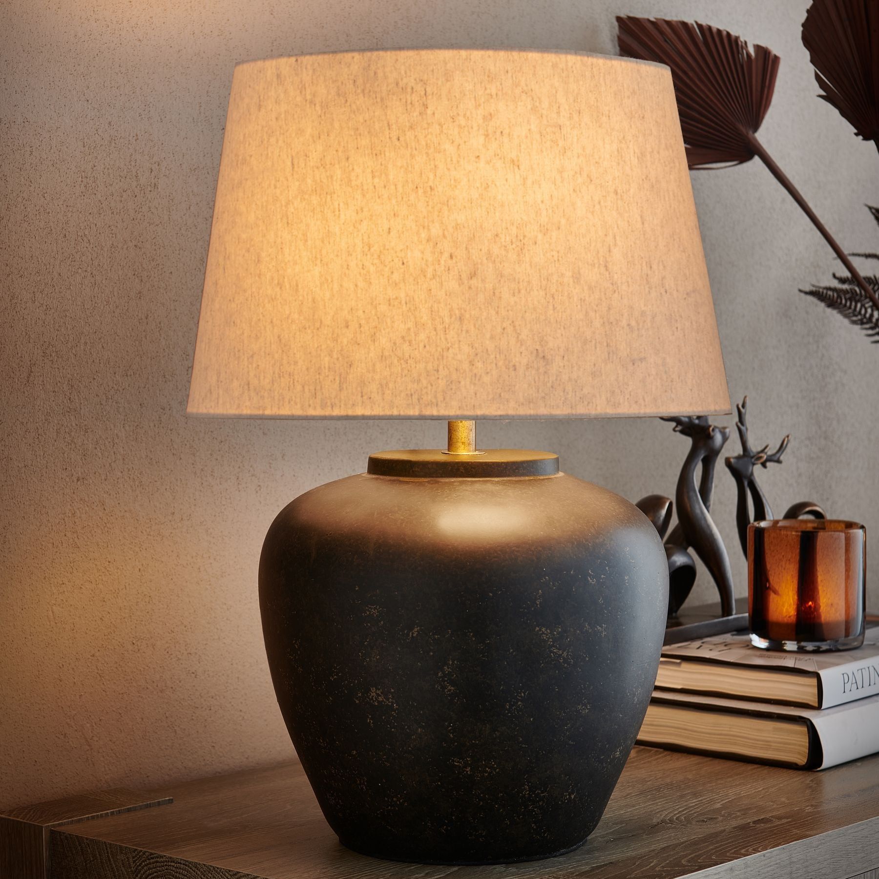 Black Lydford Small Table Lamp - Size One