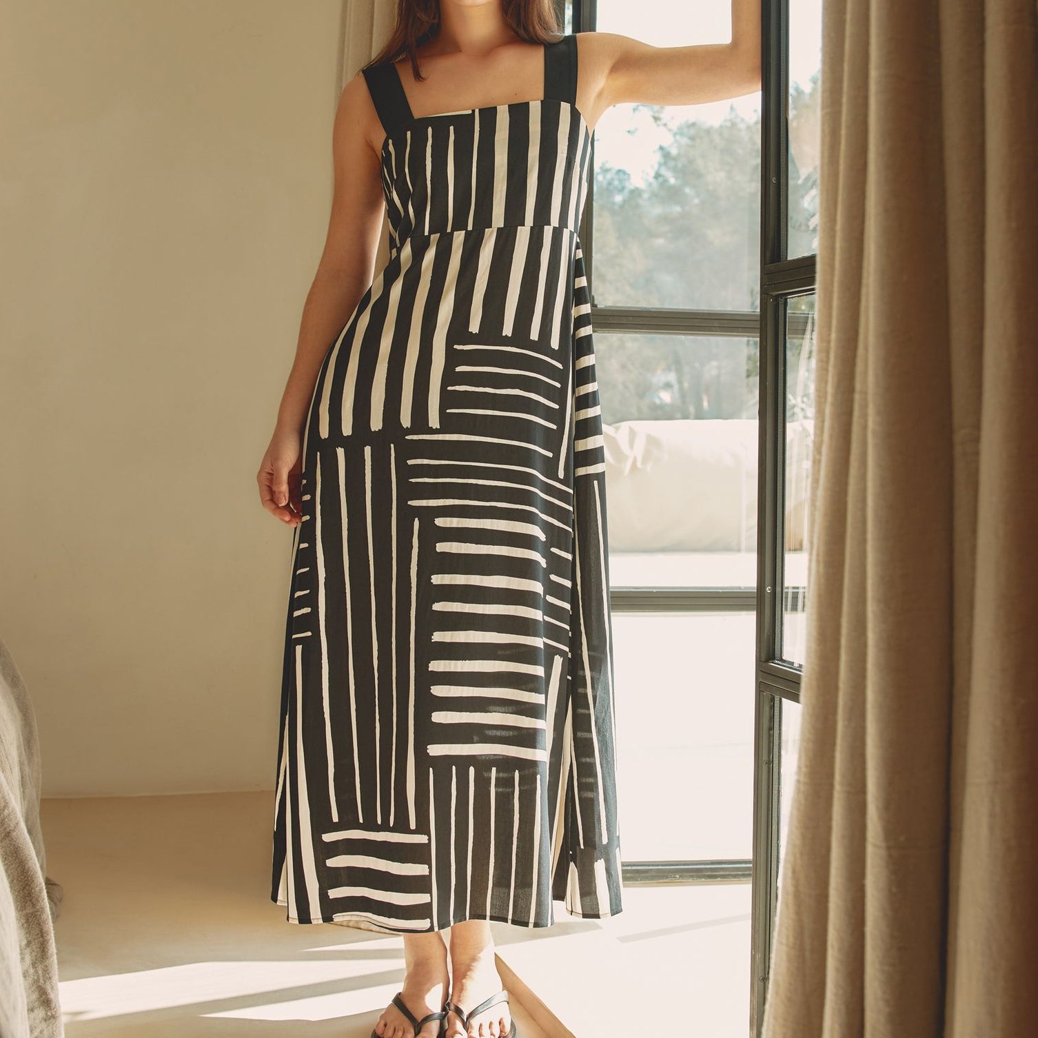 Iconic Patchwork Stripe Dress - 8