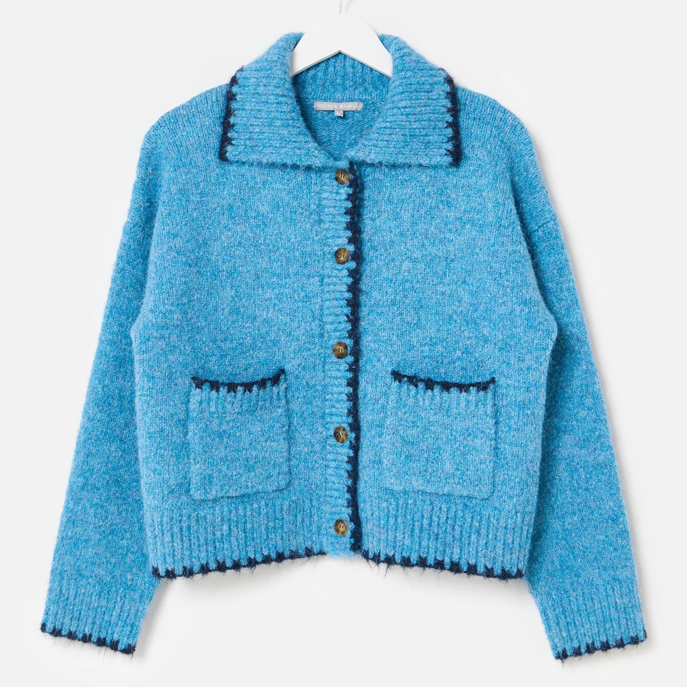 Oliver Bonas, blue cardigan