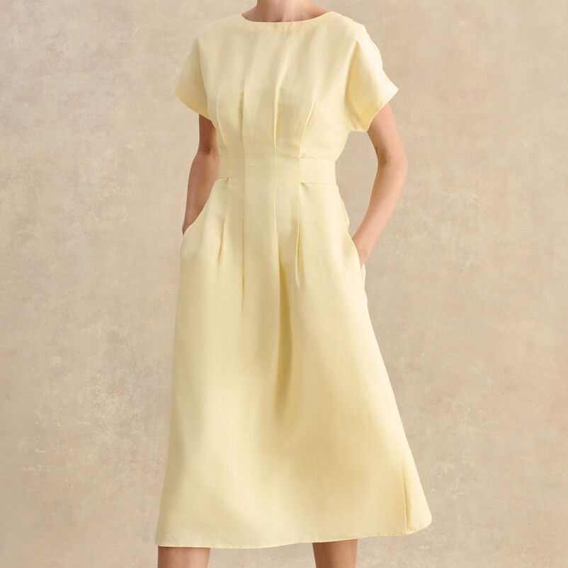 Aliya Linen Blend Dress