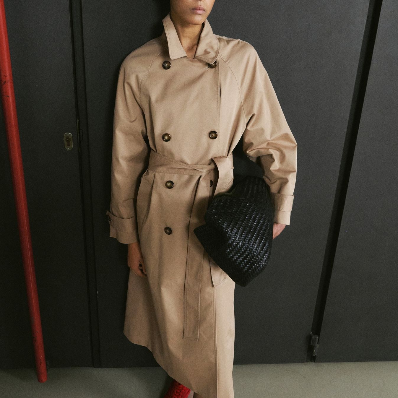 Long Double-Breasted Trench Coat - Women | Mango United Kingdom
