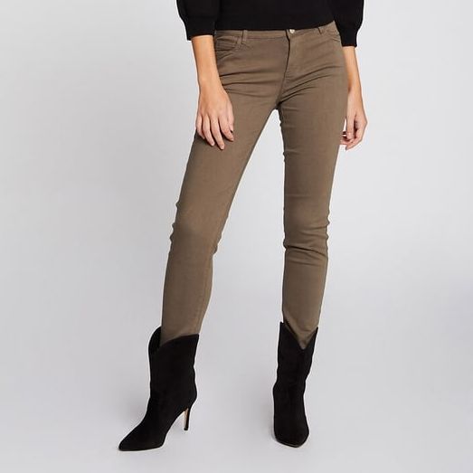 Morgan Thyme Green Skinny Trousers