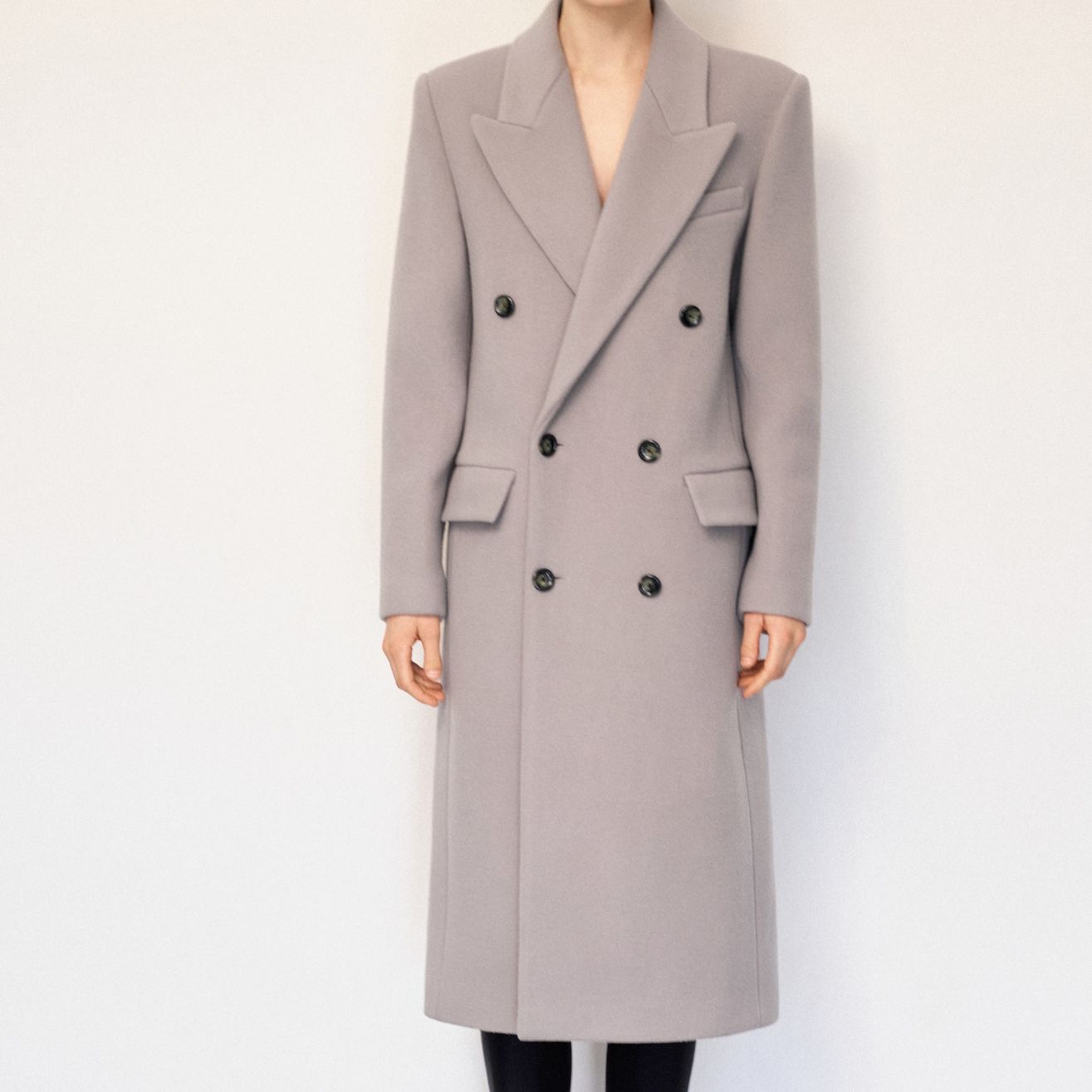 Double-Breasted Wool Coat - Women | Mango United Kingdom