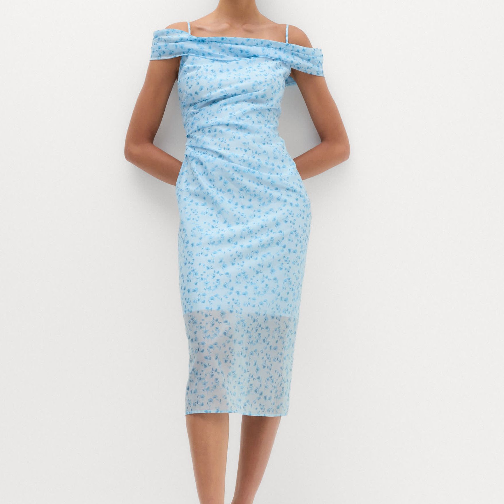 Lyocell Rich Floral Midi Dress