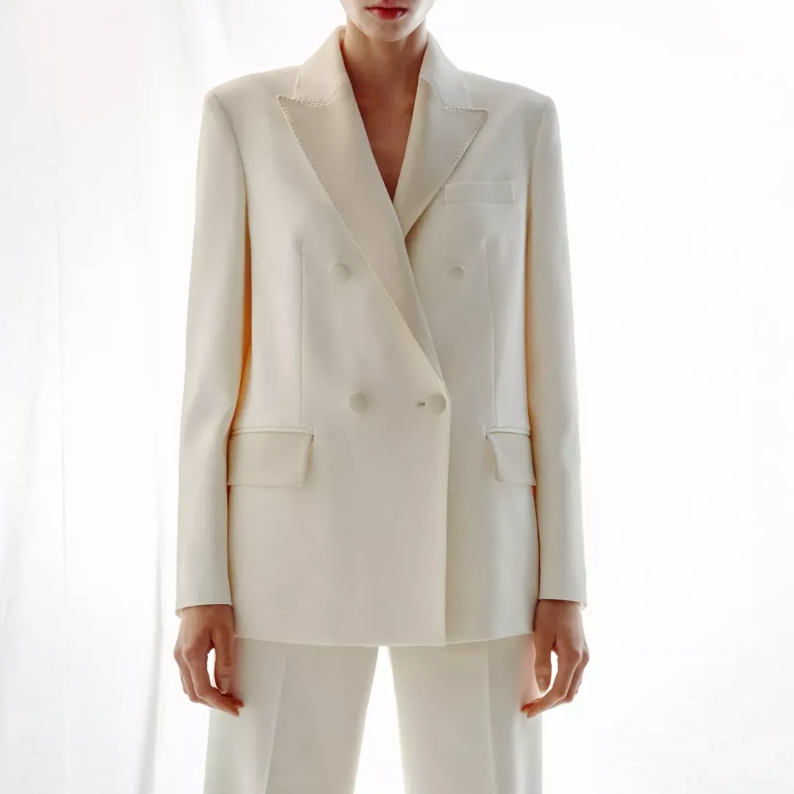Topstitched Blazer With Lapels - Women | Mango United Kingdom