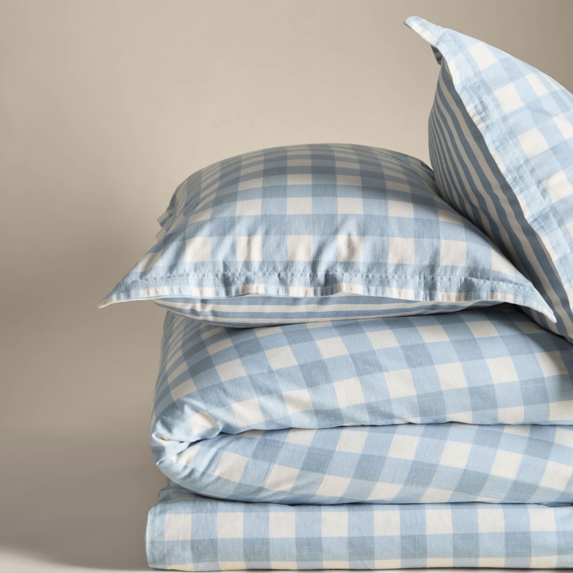 Pure Cotton Gingham Bedding Set