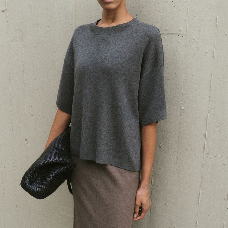 Oversize Short Sleeve Sweater - Women | Mango United Kingdom