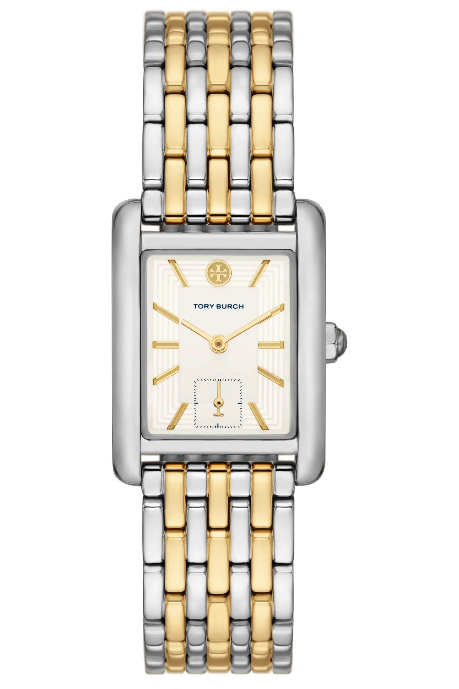 tory burch two-tone watch